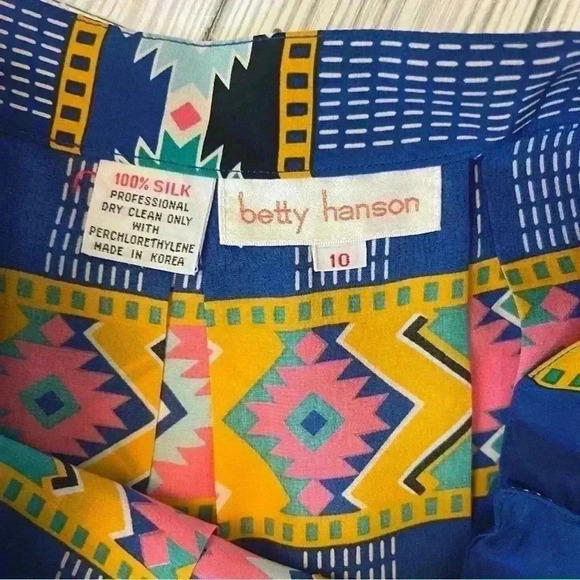 Colorful Geometric Pattern Midi Skirt - Picture 4 of 4